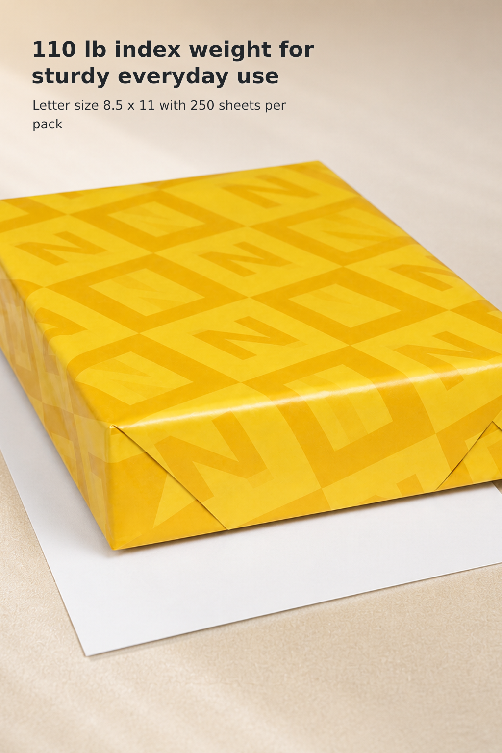 94 Bright White Index Paper, 8.5 x 11, 250 Sheets